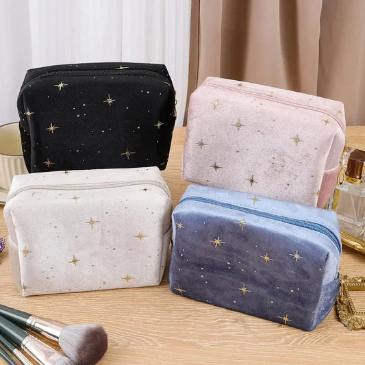 1pcs Velvet Makeup Bag Women Cosmetic Bag Travel Cosmetic Organizer Zipper Coin Purse Mini Cute Purse Key Lipstick Storage Bag Ultimate Bag Store
