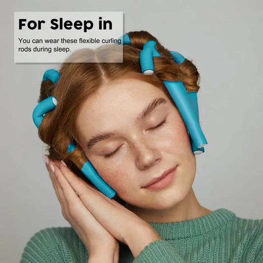 47 PCS 7'' Hair Curlers Rollers Flexi Rods Set – Heatless Foam Curling Rods for Long, Medium, and Short Hair - Vivareflex Online