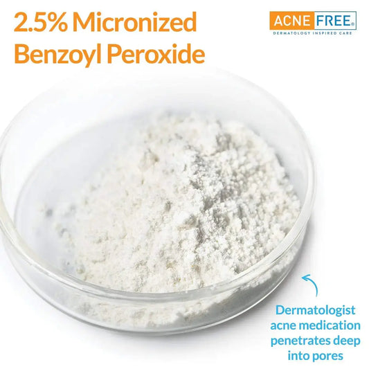 AcneFree Acne Free Oil-Free Cleanser, Benzoyl Peroxide 2.5% with Glycolic Acid to Prevent and Treat Breakouts Unscented - Vivareflex Online