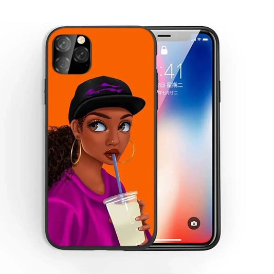 Afro Girls Art iPhone Case Vivareflex Online