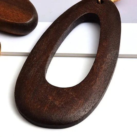 Big Drop Wooden Earrings For Women Vivareflex Online