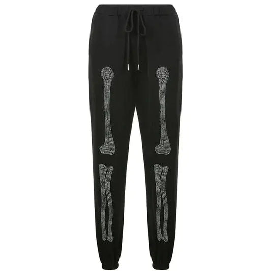 Bone Rhinestone Women Sweatpants and Jacket Vivareflex Online
