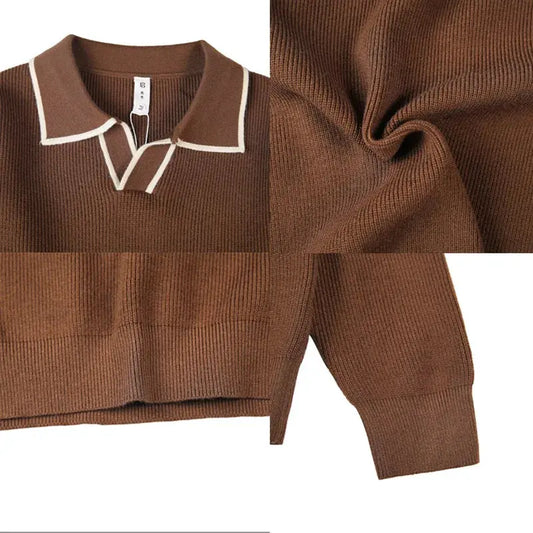 Brand Winter Cozy Lapel Pullover Vivareflex Online