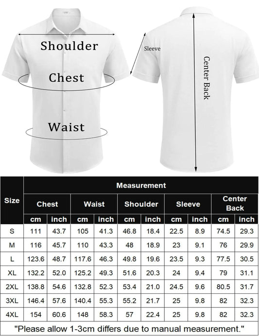 COOFANDY Men's Linen Shirts Short Sleeve Casual Shirts Button Down Shirt for Men - Vivareflex Online