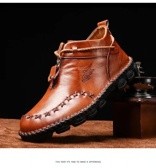 Chic Men's Cow Leather Boots Vivareflex Online