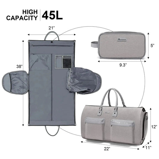 Convertible Garment Bag with Toiletry Bag, Modoker Carry_Vivareflex Online