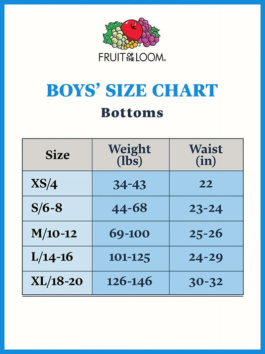 Fruit of the Loom Boys' and Toddler Boxer Briefs, Tag Free & Breathable Underwear, Assorted Color Multipacks - Vivareflex Online