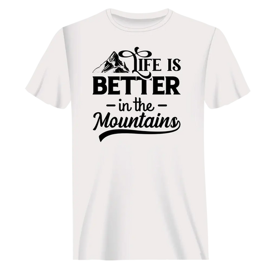 Hiking Life Is Better In The Mountains T-Shirt for Men Vivareflex Online