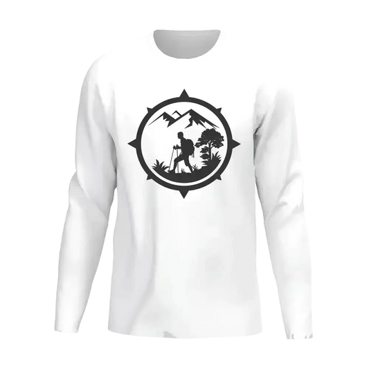 Hiking Mountain Compass Men Long Sleeve Shirt Vivareflex Online