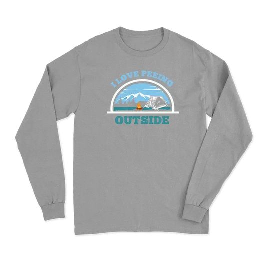 I Love Peeing Outside Men Long Sleeve T-Shirt Vivareflex Online