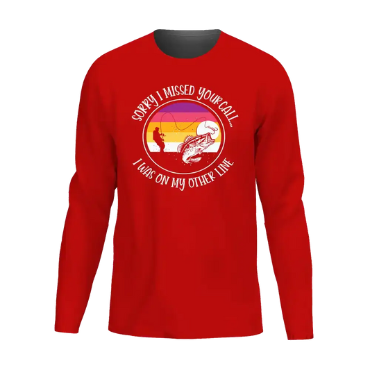 I Was On Another Line Men Long Sleeve Shirt Vivareflex Online