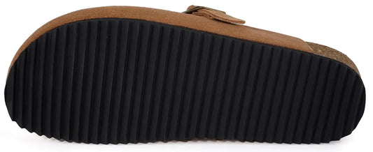 Intini Womens Suede Clogs Mens Leather Mules Cork Footbed Sandals - Vivareflex Online