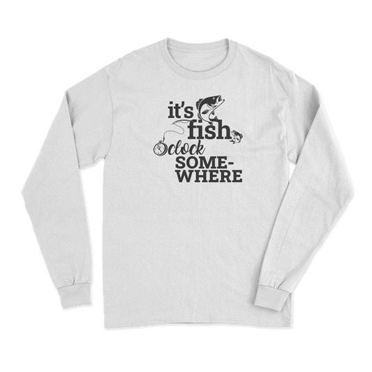 Its Fishing o'Clock Men Long Sleeve Shirt Vivareflex Online