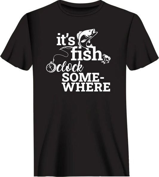 Its Fishing o'Clock T-Shirt for Men Vivareflex Online