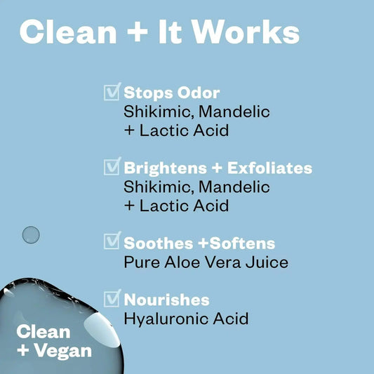 Kosas Chemistry Deodorant - Aluminium & Baking Soda Free + BO-Fighting AHA Serum - Vivareflex Online