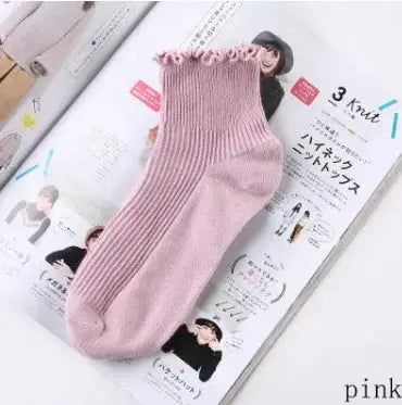 Lace Ruffles Soft Cotton Women Socks Vivareflex Online