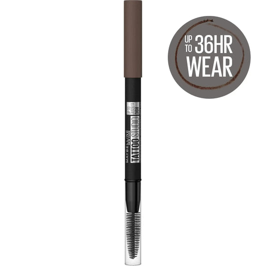 Maybelline TattooStudio Waterproof Brow Pencil - Deep Brown, 1 Count - Vivareflex Online