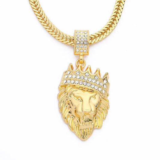 Men Lion Head Necklace Vivareflex Online