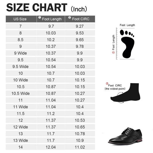 Men's Dress Shoes Formal Business Classic Lace Up Wingtip Oxford Shoes 13 Wide Wingtip Black - Vivareflex Online