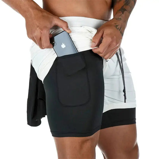 Men Sport Shorts | Double-Deck Design & Breathable Polyester Material_Vivareflex_Online