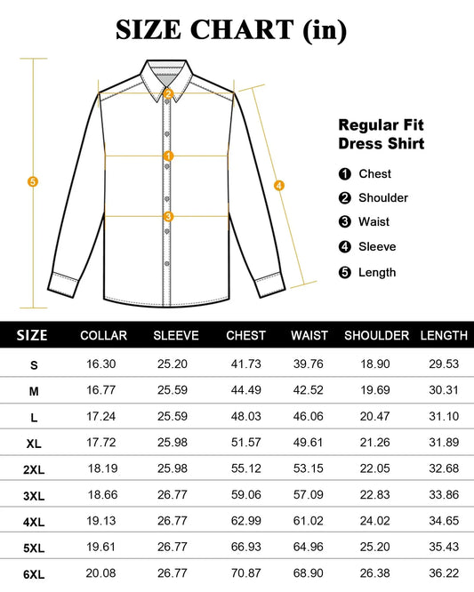 Mens Dress Shirts Long Sleeve Dress Shirts for Men Cotton Button Down Shirt Medium Baby Pink - Vivareflex Online