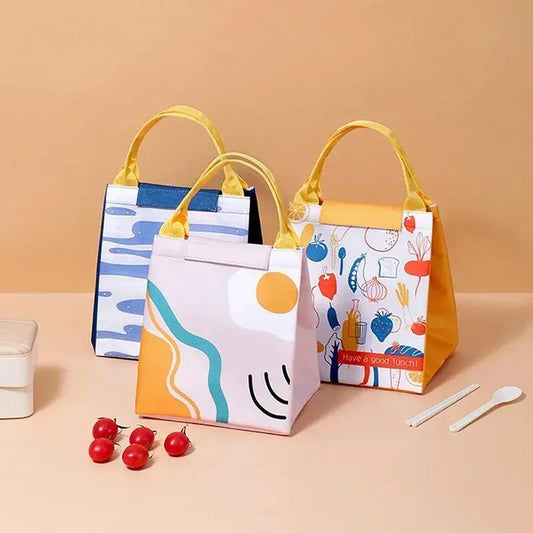 New Insulated Lunch Box Thermal Bag Large Capacity Food Zipper Storage Bags Container for Women Cooler Travel Picnic Handbags Ultimate Bag Store