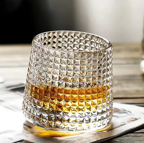 Nordic Rotating Crystal Whiskey Glass - Vivareflex Online