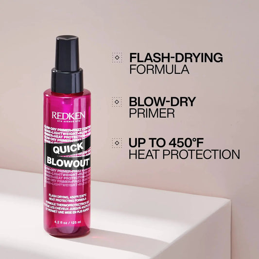 Redken Quick Blowout Heat Protection Spray - Smooths & Adds_Vivareflex_Online