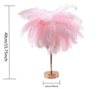 Remote Control Feather Table Lamp Vivareflex Online
