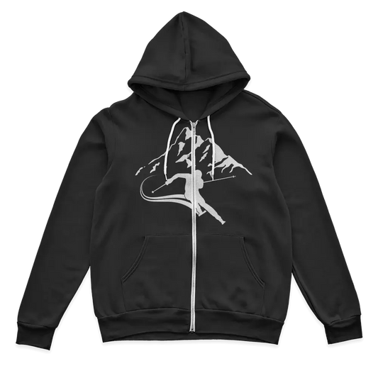 Run From The Avalanche Zip Hoodie for Men Vivareflex Online