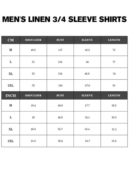 Ryannology Men's Linen Henley Shirt - 3/4 Sleeve Casual Cotton T-Shirt - Regular Fit, Lightweight Beach Yoga Tunic Top (Medium, Red) - Vivareflex Online