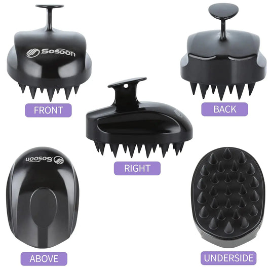 Shampoo Brush & Scalp Massager for Stress Relief and Hair Growth – Perfect for Men, Women, and Kids - Vivareflex Online