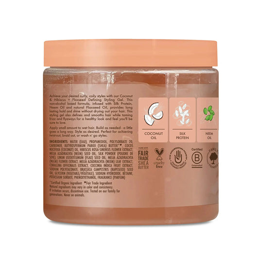 SheaMoisture Defining Styling Gel For Thick, Curly Hair Coconut_Vivareflex_Online