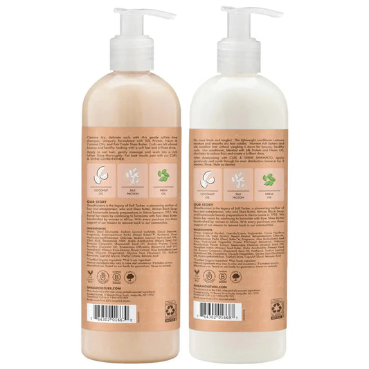 SheaMoisture Plus Size Shampoo and Conditioner Set, Coconut & Hibiscus Curl & Shine Hair Care, Frizz Control for Curly Hair - Vivareflex Online