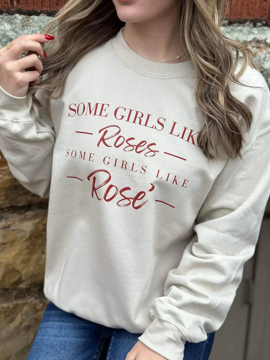 Some Girls Like Roses Sweatshirt Vivareflex Online