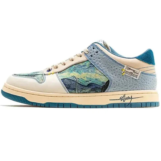 Van Gogh Starry Night Canvas Sneakers for Men Vivareflex Online