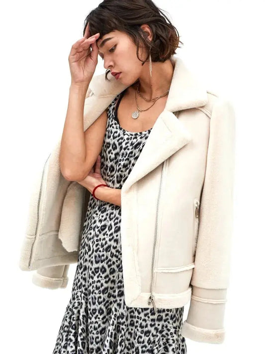 Women Fur Coat Winter Leather Jacket Vivareflex Online