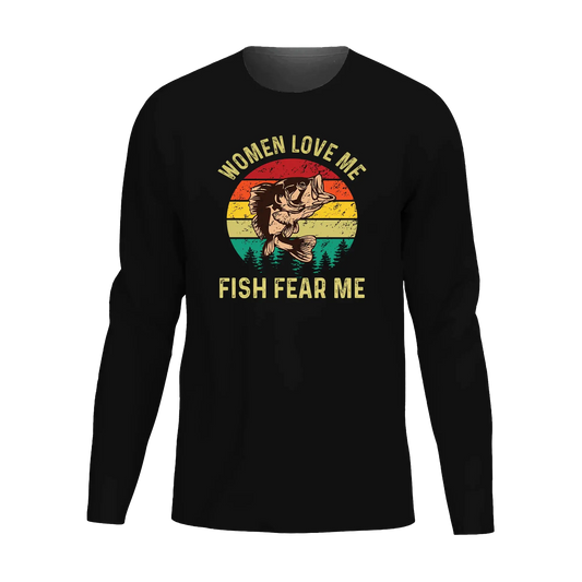Women Love Me Fish Hate Me Men Long Sleeve Shirt Vivareflex Online