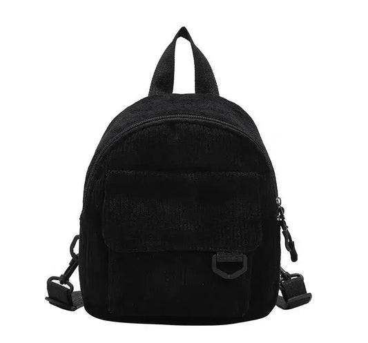 Women's Corduroy Mini Backpack - Large Capacity Casual Schoolbag Ultimate Bag Store