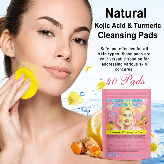 Xaarty Turmeric Kojic Acid Cleansing Pads | Helps Balance_Vivareflex_Online