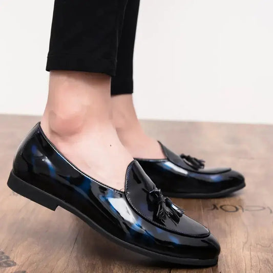 il Lussone - Italian Style Patent Leather Loafers for Men Vivareflex Online