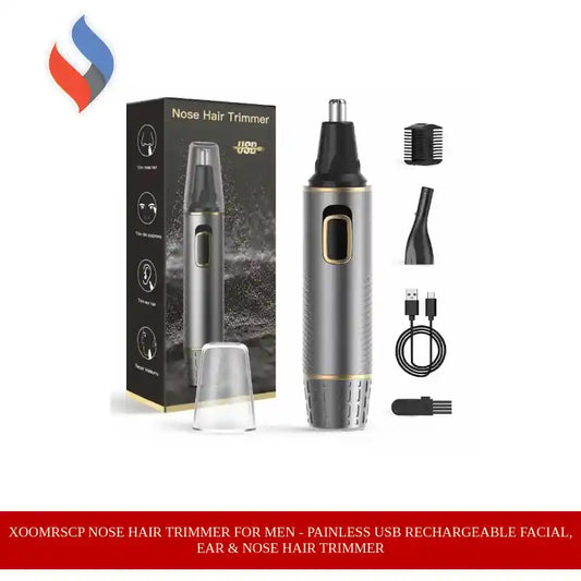 XOOMRSCP Nose Hair Trimmer for Men - Painless USB Rechargeable Facial, Ear & Nose Hair Trimmer by@Outfy