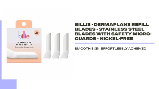 Billie - Dermaplane Refill Blades - Stainless Steel Blades with Safety Micro-guards - Nickel-free by@Outfy