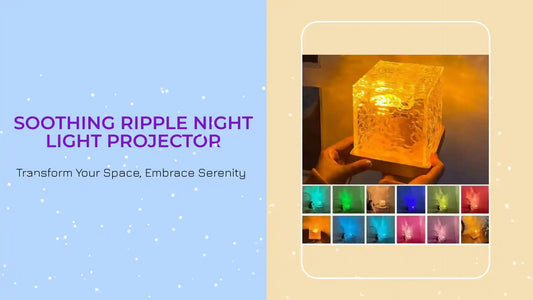 Soothing Ripple Night Light Projector by@Outfy