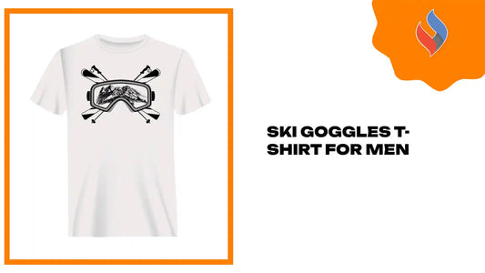 Ski Goggles T-Shirt for Men by@Outfy