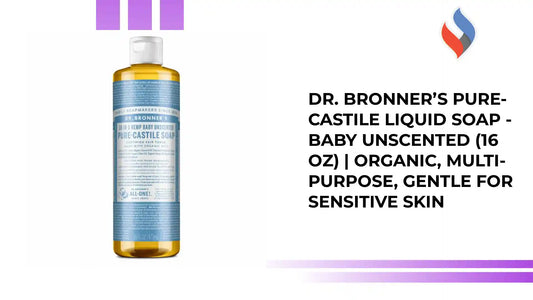 Dr. Bronner’s Pure-Castile Liquid Soap - Baby Unscented (16 oz) | Organic, Multi-Purpose, Gentle for Sensitive Skin by@Outfy