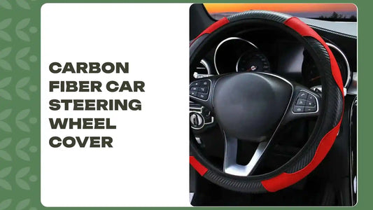 Carbon Fiber Car Steering Wheel Cover by@Outfy