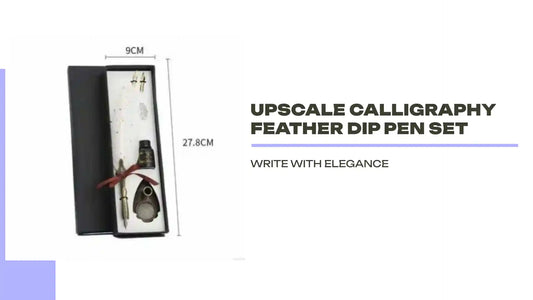 Upscale Calligraphy Feather Dip Pen Set by@Outfy