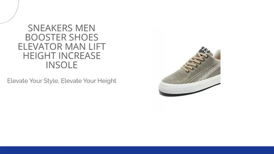 Sneakers Men Booster Shoes Elevator Man Lift Height Increase Insole by@Outfy