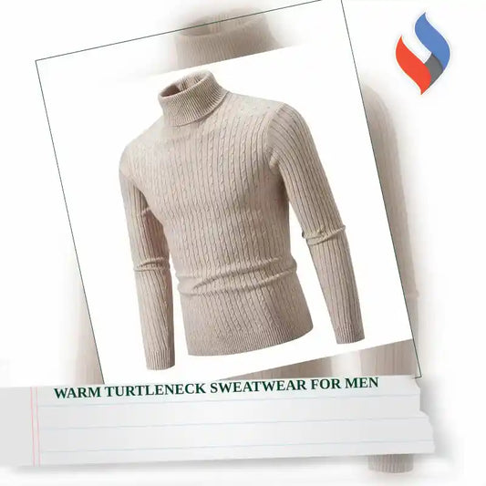 Warm Turtleneck Sweatwear for Men by@Outfy